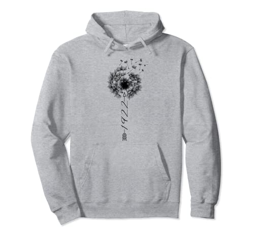 Solo cumpleaños 1922 Regalo de diente flower león Dandelion Sudadera con Capucha