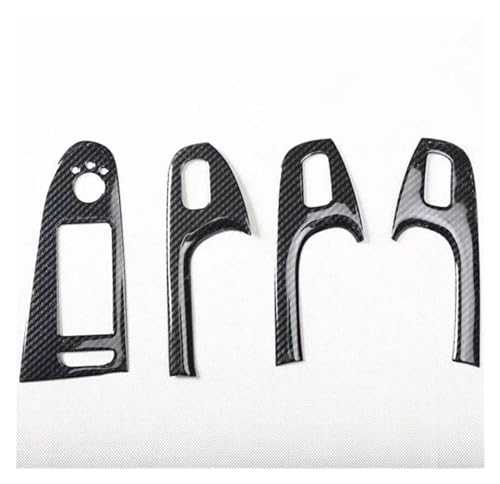 Accessoires de style Audi A5 commande lève-vitre avec revêtement d'habillage look carbone