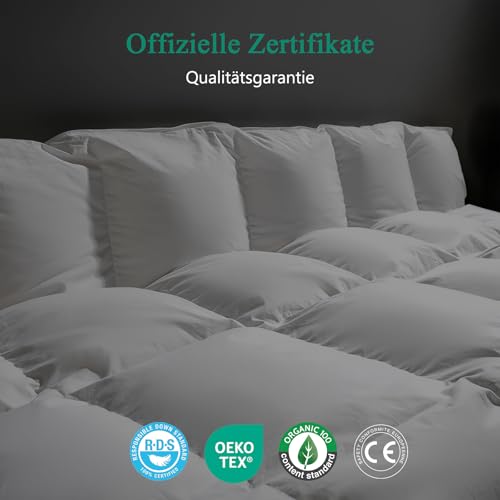 APSMILE Daunendecke 135x200 Sommer Leicht Bettdecke, 100% Ägyptische Baumwolle, Hochwertige Dünne Sommerdecke… – Ansicht 6