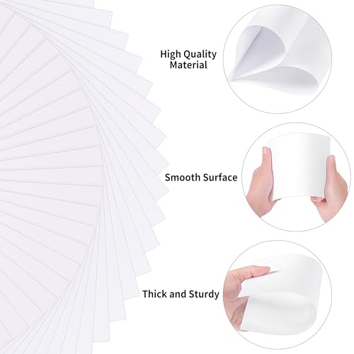 50 Sheets White Blank Cards - 4 X 6 Inches Index Cards Thick Card Stock Paper 110lb/300gsm Heavy Weight Cardstock for Wedding,Birthday,Invitation,Greeting Card UAP23B050 image 2