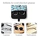 FOSKERV Womens Sunglasses Case, Compact Waterproof Eye Glasses Pouch PU Leather, Fashion Eyewear Storage Protective Case for Daily Use, Garden Wonder Kittens