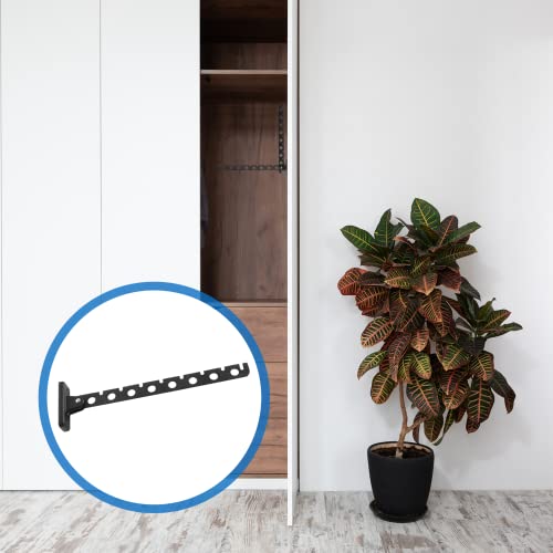 Lanzeuta 2 Pack Laundry Hanger Dryer Rack, Black Wall Mounted Clothes Rack, Folding Hangers Clothes Hanger Rack, Stainless Steel Wall Rack For Clothes #TOP6