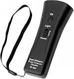 Ultrasonic Anti Dog Barking Pet Trainer LED Light Gentle Anti Barking Chaser Style 3 in 1 Bark Control Tool Pet Training Device Handheld Trainer Stop Barking & Repellent Dog Bark Deterrent Devices