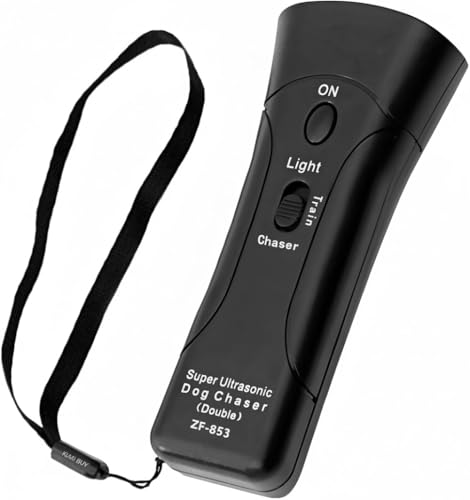 Ultrasonic Dog Barking Trainer with LED Light 3-in-1 Device