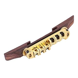 Ensemble de chevalet de guitare, base en palissandre Cordier de guitare jazz palissandre réglable en hauteur pour… – Image 3