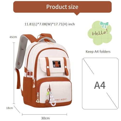 Plain Backpack for Teen Girls Laptop Bookbag for Women with Anti-Theft Back Pocket Kids School Bag for Elementary Middle School Purple3
