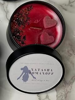 Natasha Romanoff Soy Wax Candle | Black Widow | Marvel | Avengers | Aromatherapy | Manifestation | Shifting | Marvel Gifts For Women & Men