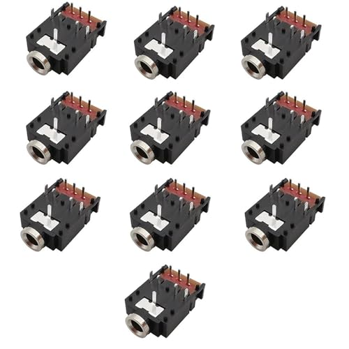 Prise jack 3.5 mm PJ-307 connecteur audio femelle 8 broches stéréo
