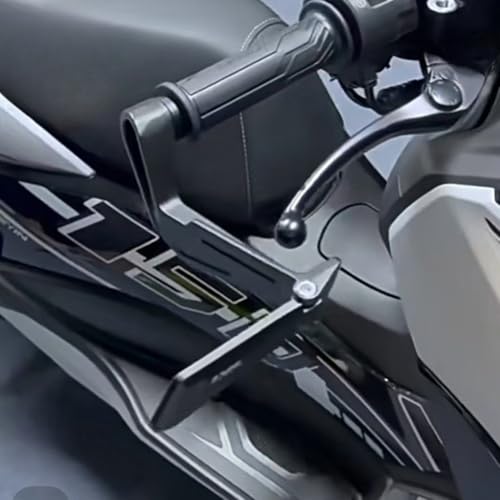 Espejo retrovisor para manillar de motocicleta con control de agarre de angulo ajustable 4