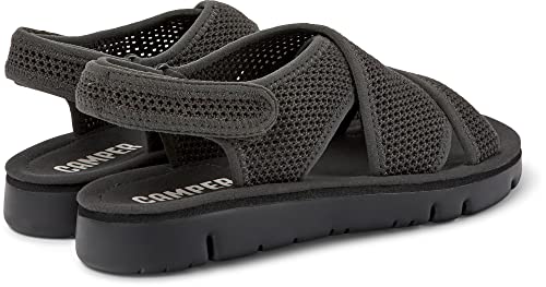 Camper Women's Slingback Flat Sandal in Dark Gray #TOP29