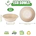 Green Tree Products Disposable Paper Bowls, 32 Oz [50 Pack] Large Bowl-100% Compostable, Biodegradable, Eco-friendly - Convenient for Daily Use for Salad, Hot Soup, and Pasta (32 Oz) 2