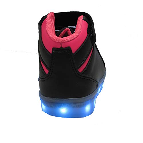 Tênis Infantil PKN - 60L- LED recarregável - 10 Prog. Tamanho:29;Cor:Preto