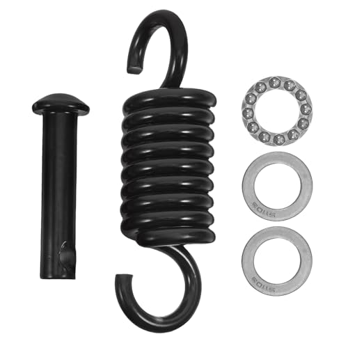 Toyvian Ressort de Suspension pour Chaise Suspendue Kit Crochet et Goupille pour Balancelle et Hamac Installation Facile Matériel Résistant pour Usage Extérieur Accessoire de Remplacement