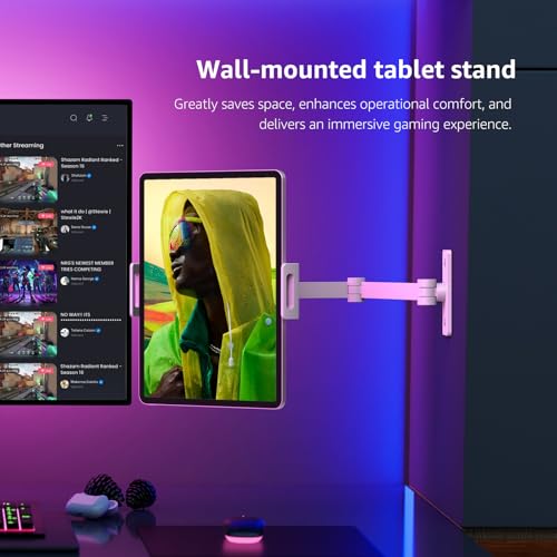 Brazo de montaje en pared para tableta y iPad de aluminio ajustable BEWISER 4