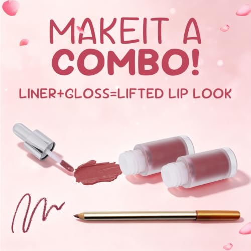Thireefleur Bean Paste Color Lip Gloss, Transfer Proof, Long Lasting, Moisturizing, Creamy Texture, Chocolate Scent, Repairs Chapped Lips (Dry Rose) — view 6