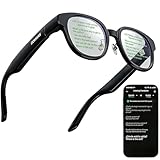 Smart Glasses with AR Display, Invisible Teleprompter & AI Real-Time Translation in 15 Languages, Bluetooth AI Smartglasses for Speech, Travel, Business Meetings, Smart Sunglasses for Men Women