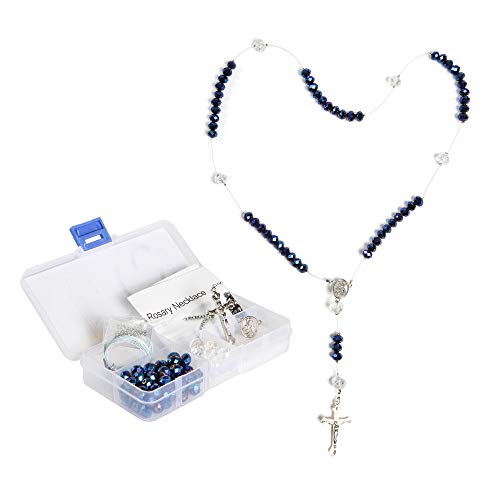 Linpeng Fiona Metallic Crystal Beads Rosary DIY Kit