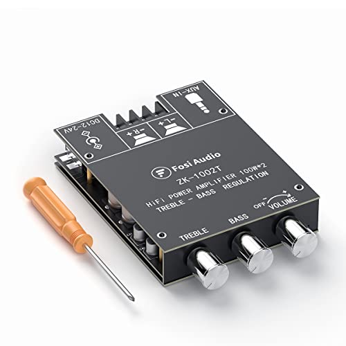 Modulo Amplificatore Bluetooth ZK-1002T 100W+100W - Scheda Stereo Con Alti/Bassi Regolabili Per Altoparlanti Fai Da Te