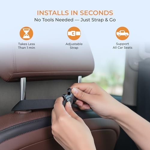 Image of CareFoam Memory Foam Car Neck Pillow for Driving Comfort - Ergonomic Headrest Cushion for Neck & Spine Support - Adjustable Strap, Breathable Washable Cover, Ideal for Long Drives | Grey Velvet