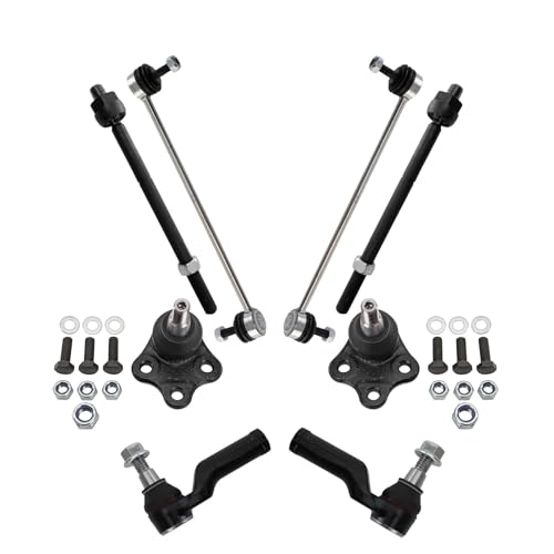 TRQ Front Steering & Suspension Kit Compatible with 11-14 Volvo S60 07-14 S80 08-10 V70