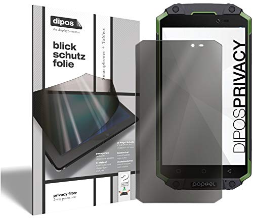 Protector de pantalla privacy dipos oculta datos en Poptel P9000 MAX formato vertical