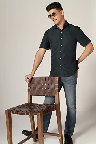 Image of Leriya Fashion Men's Rayon Shirt - Summer Button Down Shirts | Half Sleeve Printed |Formal |Casual Stylish (Available in Plus Size)