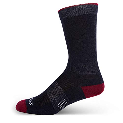 Minus33 Merino Wool Clothing Mountain Heritage Micro Weight Boot Liner Socks Patriot L Made in USA New Hampshire
