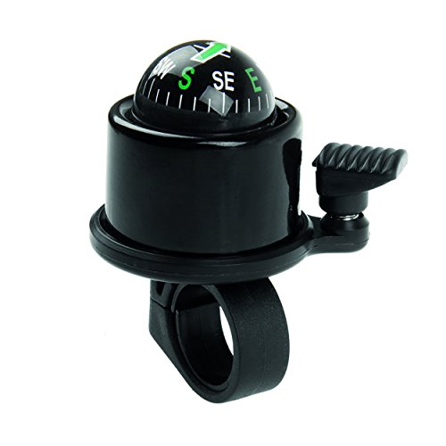 M-Wave Aluminum Compass Bicycle Bell, Black , 37Mm Diameter #TOP30