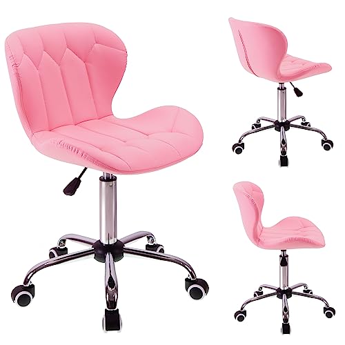 T-THREE Pink Swivel Office Chair