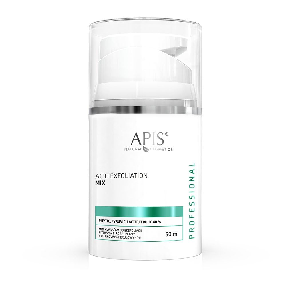 APIS Säuren-Mix zur Exfoliation Phytin-, Brenztrauben-, Milch- und Felurasäure 40% | Exfoliation und chemisches Abschuppen | 50 ml