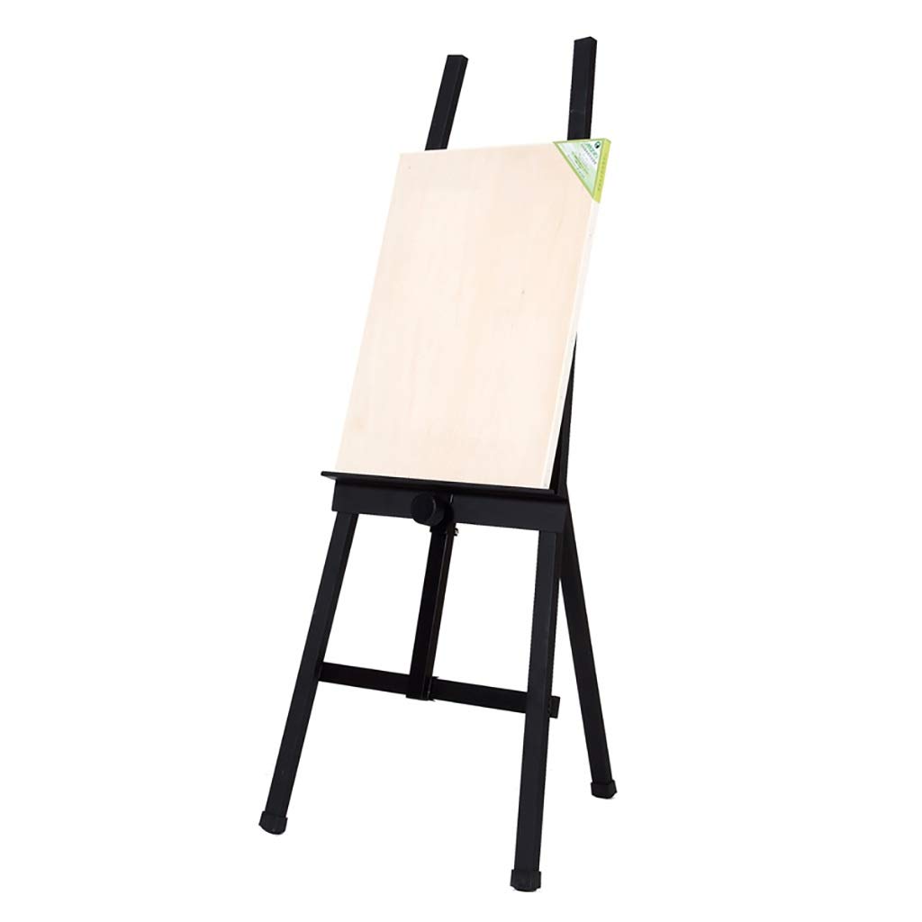 Mocna I Trwała, Wolnostojąca Metalowa Sztaluga | Przenośny Stojak Ekspozycyjny | Statyw Do Sztuki Podłogowej, 145 Cm X 35 Cm, Do Targów, Malowania, Plakatów Itp.