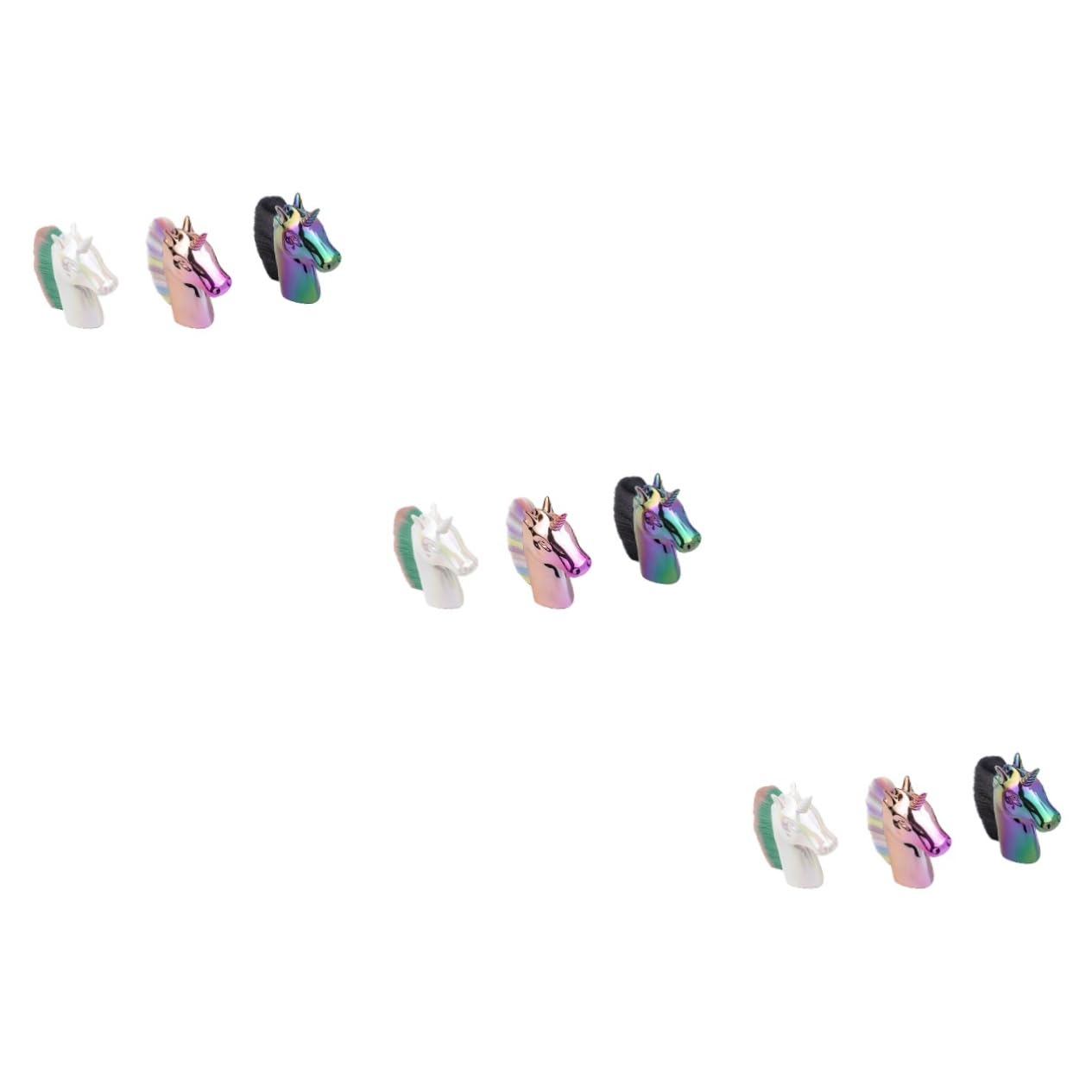 FRCOLOR 9stücke Nagelbürste Weiche Borsten Ergonomisches Design Für Nagelkunst Und Maniküre Verschiedenen Farben Erhältlich