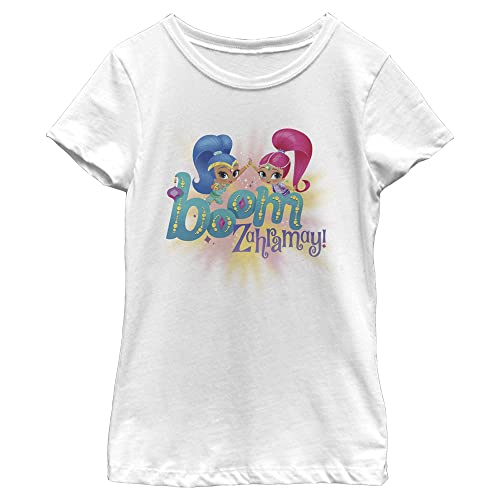 Nickelodeon Shimmer and Shine Boom Zahramay Girls Short Sleeve Tee Shirt