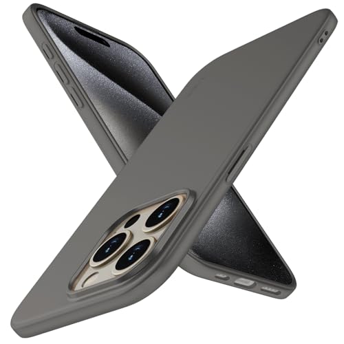 X-level for iPhone 15 Pro Case, Slim Fit, Titanium Gray