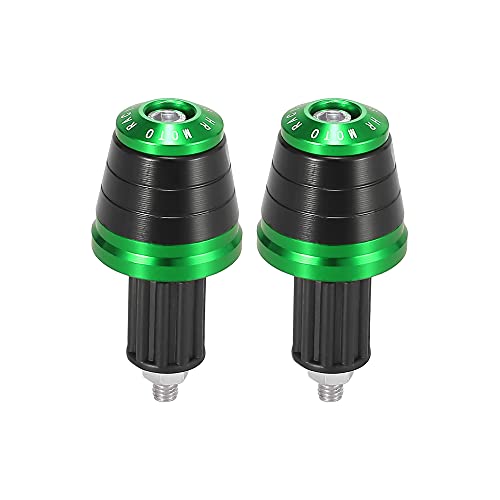 Tapones de manillar 17mm verde Motoforti perfectos para tus rutas diarias