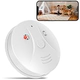 XSHGZ 1080P HD Wireless Indoor Camera Smoke Detector for Hom...