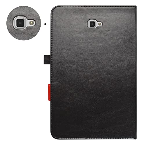 MAMA MOUTH for Galaxy Tab A 10.1 Keyboard Case,Coustom Design Slim Stand PU Leather Cover with Romovable Keyboard for Samsung Galaxy TAB A 10.1 T580 T585 2016 Tablet,Black - Thumbnail 6