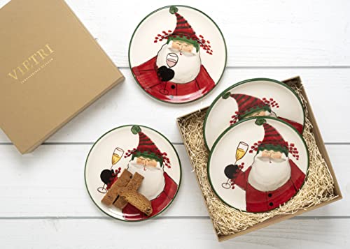 Vietri Old St. Nick Holiday Collection Italian Serveware Sets (Cookie Plate) #TOP2