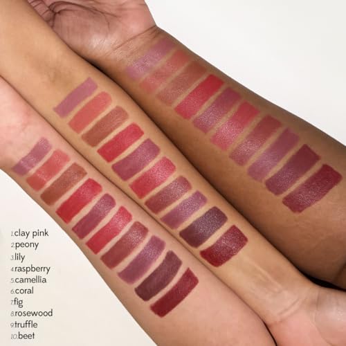 Image of Ruby's Organics OneStick Lipstick for Women - Blurr, Lip and Cheek Contour Crayon, Matte Finish, Lip Makeup - Enriched with Antioxidants and Vitamins, Chemical Free - Lily