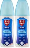 ZIG-ZAG lozione antizanzare corpo, Repellente zanzare zecche tafani, Talco di Marsiglia, 100 ml (Confezione da 2)