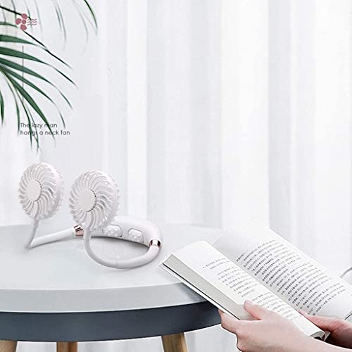 Ventilador para colgar en el cuello portátil y deportivo con masajeador USB para entrenar 6