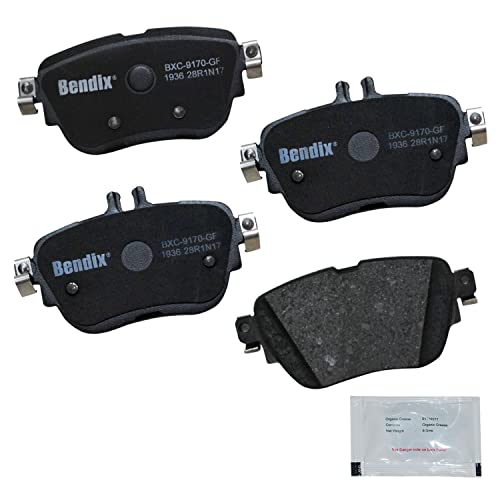 Image of Bendix Priority1 CFC1936 Ceramic Rear Brake Pads for Mercedes-Benz E200 2020-2016, E250 2019-2018, E300 2019-2017, E350 2022-2020