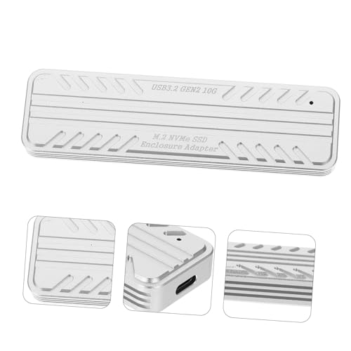 Adaptador USB para SSD Nvme Enclosure de Aluminio Plateado miniatura 5