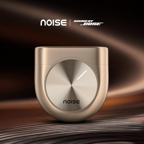 Image of Noise Master Buds, Sound by Bose in-Ear Bluetooth Earbuds, Up to 49dB Adaptive ANC, LHDC 5.0, Immersive Spatial Audio, 44H Playtime with 6 mic ENC, Dual Pairing, IPX5 Ear Buds TWS (Copper Rose)