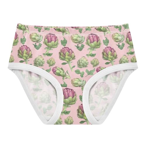 Girls' Underwear Artichoke Cotton Stretch Comfort Toddler Panties