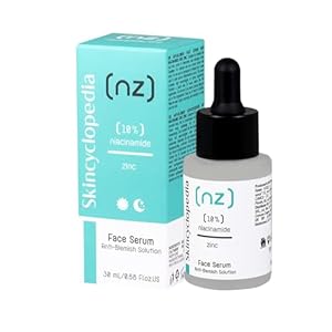 Skincyclopedia 10% niacinamide serum met zink tegen puistjes, zuiverend gezichtsserum, verwijdert onzuiverheden, zeer effectieve gezichtsverzorging, snel intrekkend, lichte textuur, 30 ml