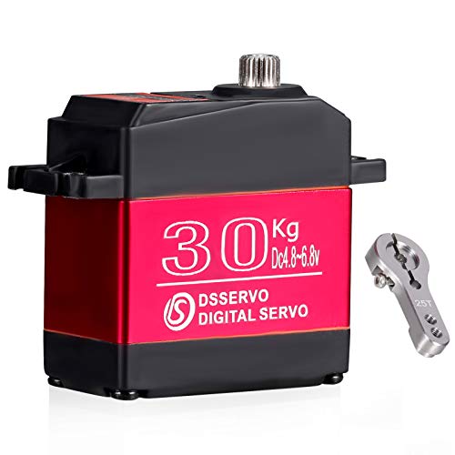 Preisvergleich Produktbild Kedelak DS3230 30KG Digital Servo IP66 Wasserdichtes Servolenkungsservo aus Edelstahl 270 Betriebsgrad mit 25T Servoarm für 1 / 10 1 / 12 RC Auto Spielzeugboot Flugzeug Hubschrauber Roboter