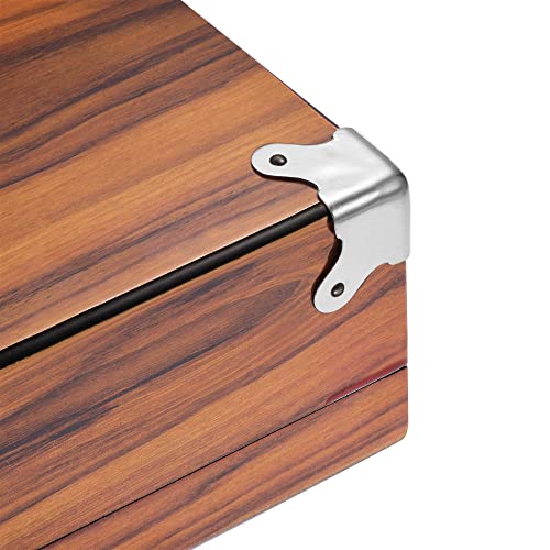 Image of uxcell 30x30x30mm Metal Box Corner Protectors Box Edge Guard Chrome Plating 8pcs