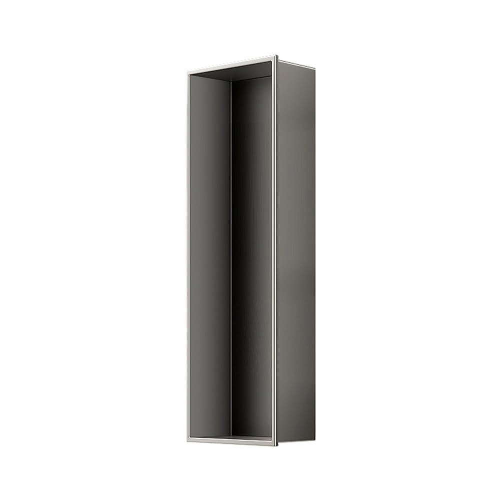 QUSYZD Recessed Shower Niche - Waterproof Stainless Steel Wall Shelf for Bathroom Storage, No Tile Required, Grey 32x32cm & White 120x28x12.5cm, Space-Saving,Grey-90x28x12.5cm