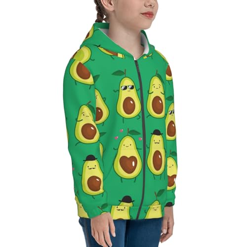 Cartoon Fruit Kids Pullover Hoodies Boys Zip Up Sweatshirts Girls Athletic Clothes with Pocket4